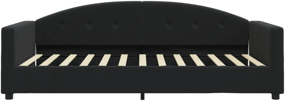 Sofa, juodos spalvos, 100x200cm, aksomas