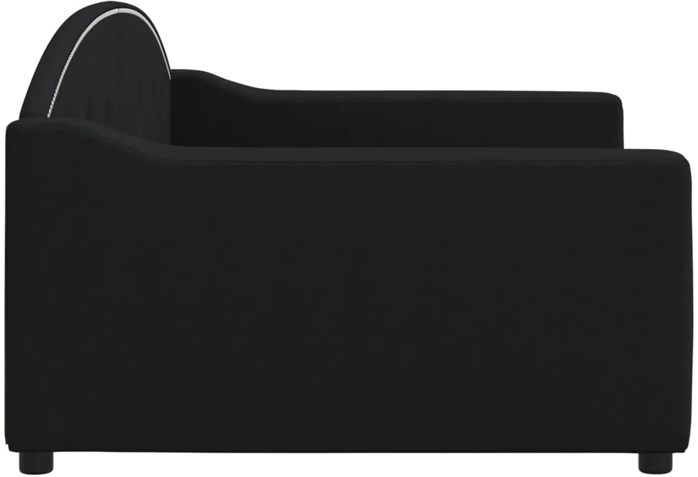 Sofa, juodos spalvos, 100x200cm, audinys