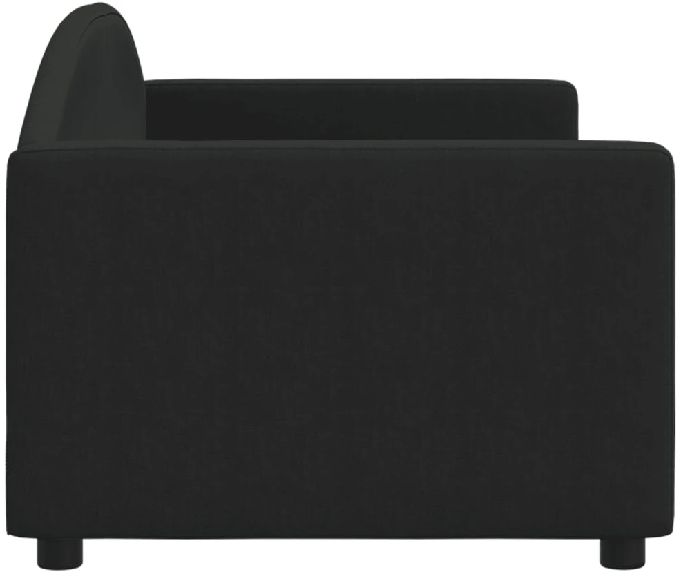 Sofa, juodos spalvos, 80x200cm, audinys