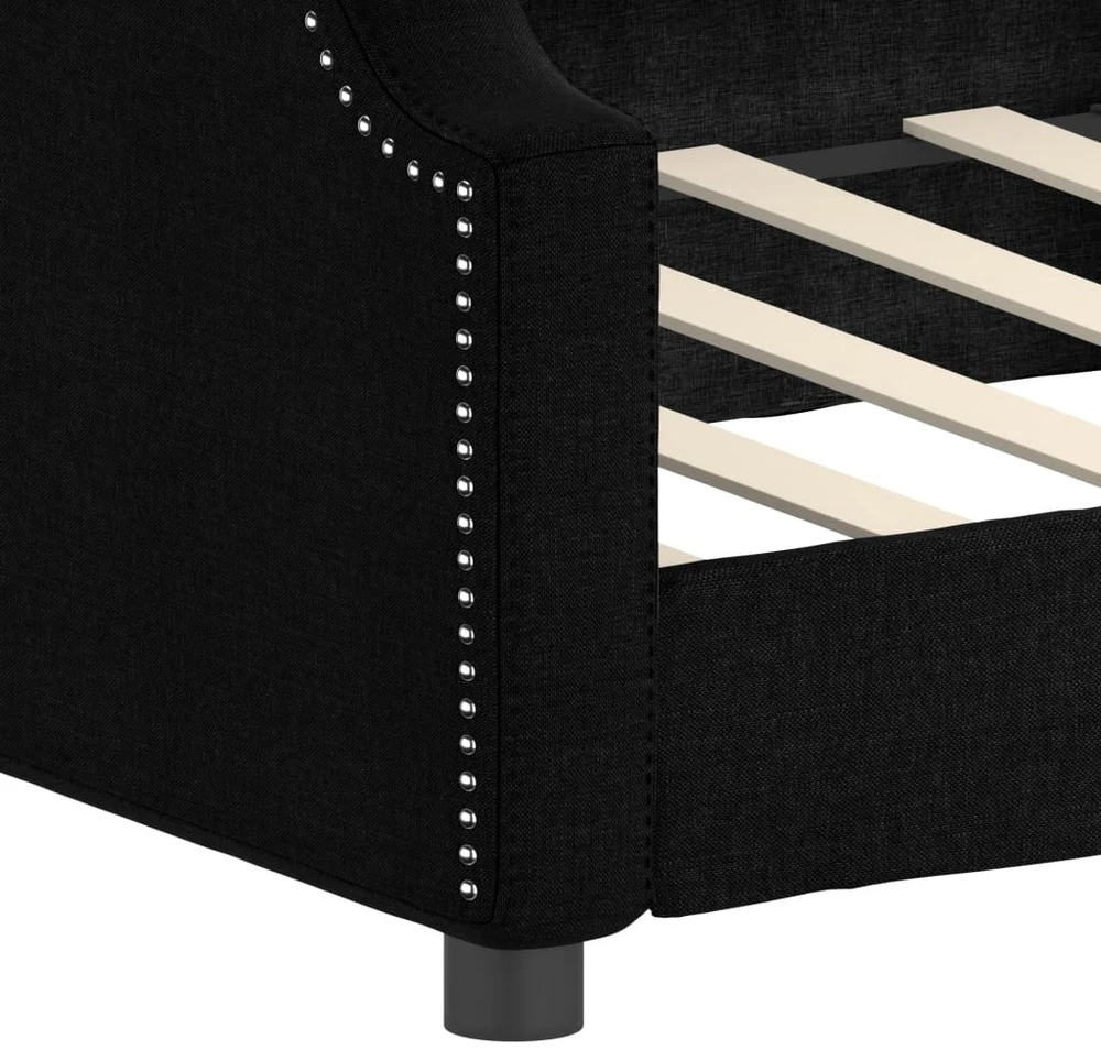 Sofa, juodos spalvos, 80x200cm, audinys