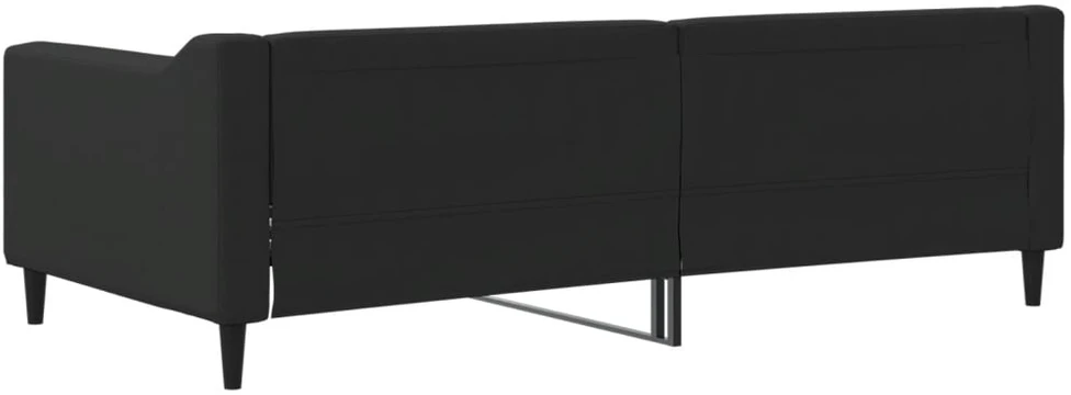 Sofa, juodos spalvos, 90x190cm, audinys