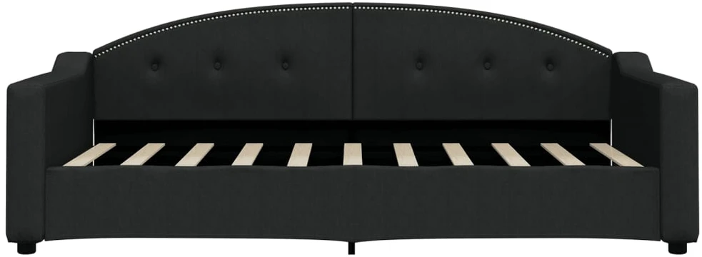Sofa, juodos spalvos, 90x190cm, audinys