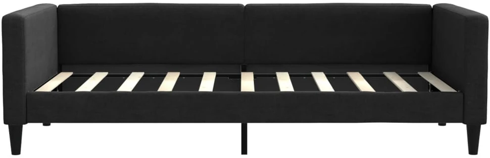 Sofa, juodos spalvos, 90x190cm, audinys