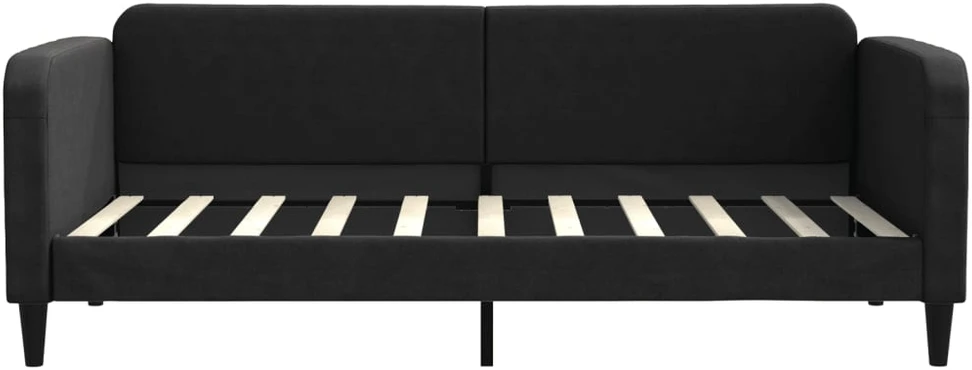 Sofa, juodos spalvos, 90x190cm, audinys