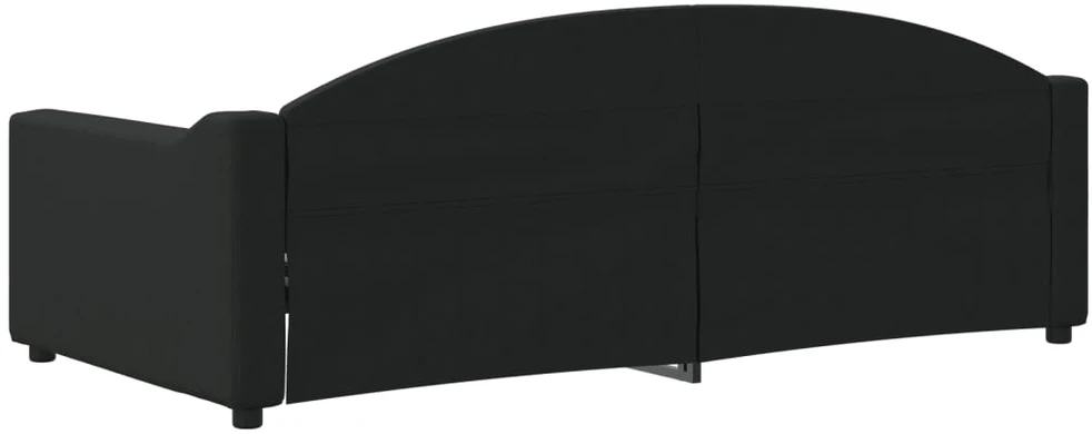 Sofa, juodos spalvos, 90x190cm, audinys