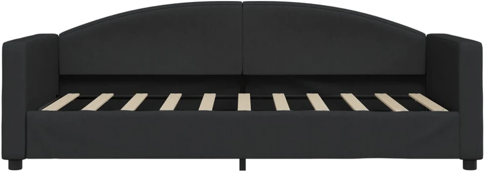 Sofa, juodos spalvos, 90x190cm, audinys