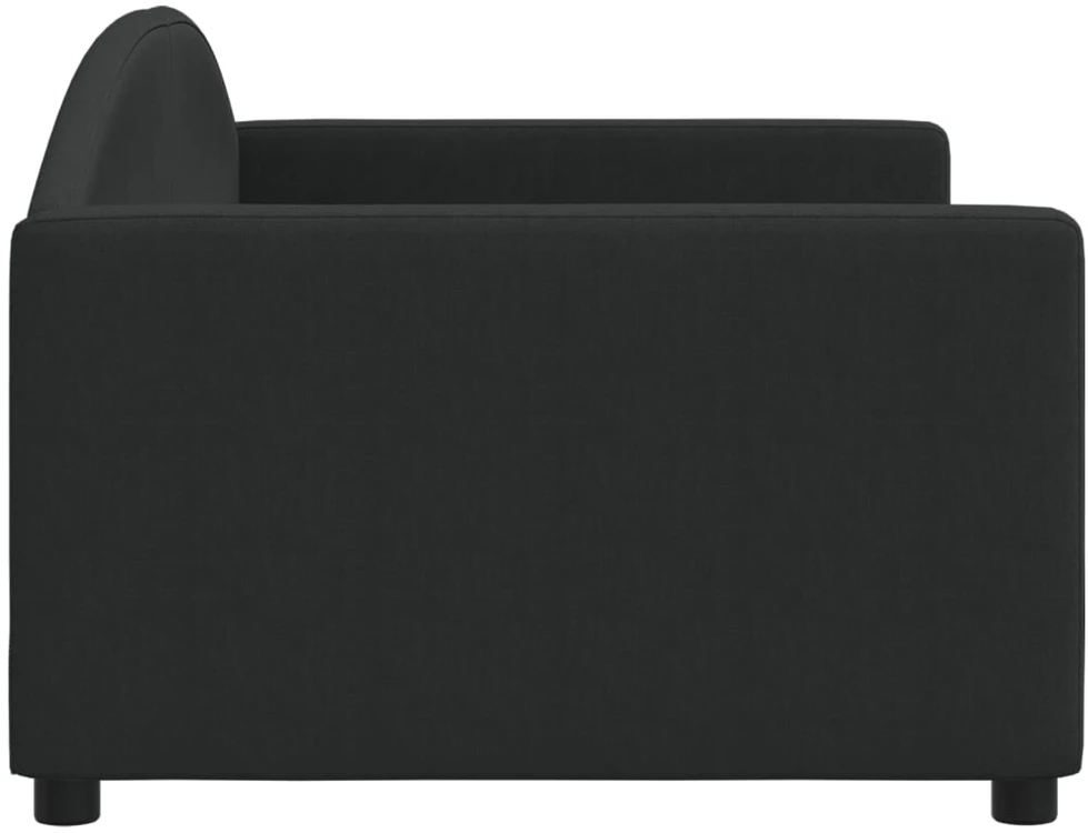 Sofa, juodos spalvos, 90x190cm, audinys