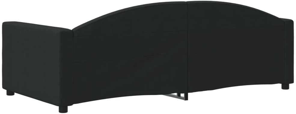 Sofa, juodos spalvos, 90x190cm, audinys