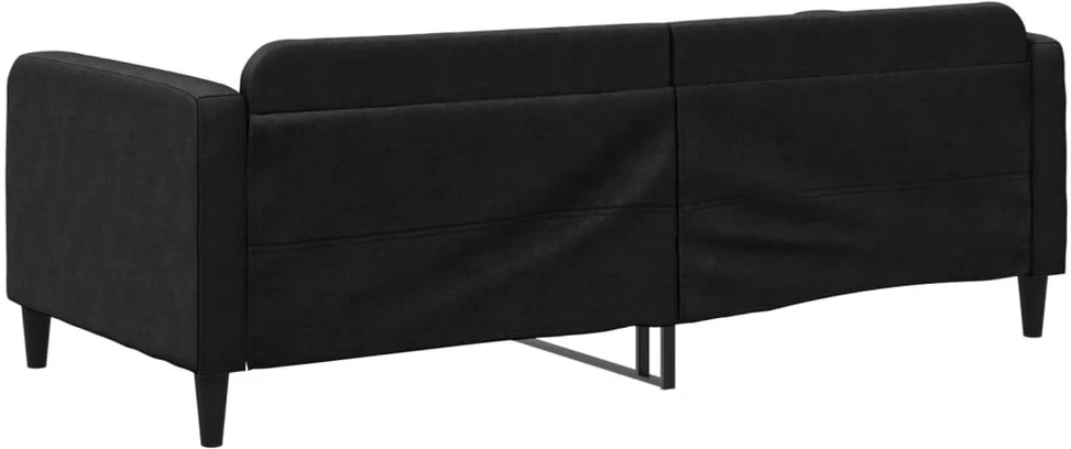 Sofa, juodos spalvos, 90x190cm, audinys