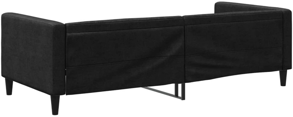 Sofa, juodos spalvos, 90x190cm, audinys