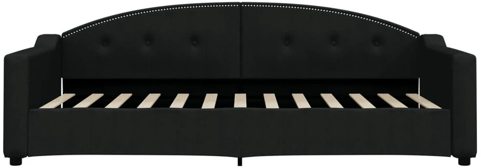 Sofa, juodos spalvos, 90x200cm, audinys