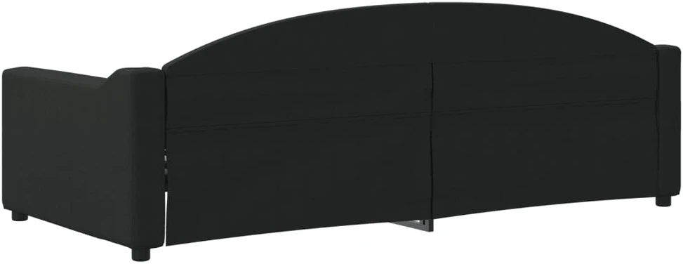 Sofa, juodos spalvos, 90x200cm, audinys