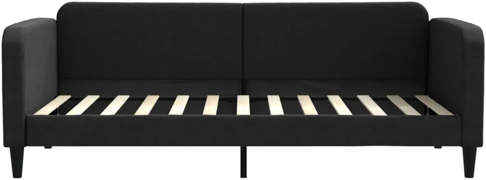 Sofa, juodos spalvos, 90x200cm, audinys