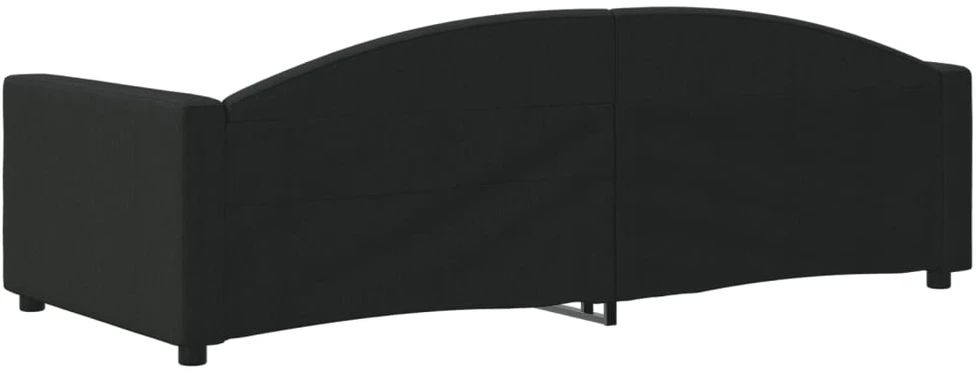 Sofa, juodos spalvos, 90x200cm, audinys