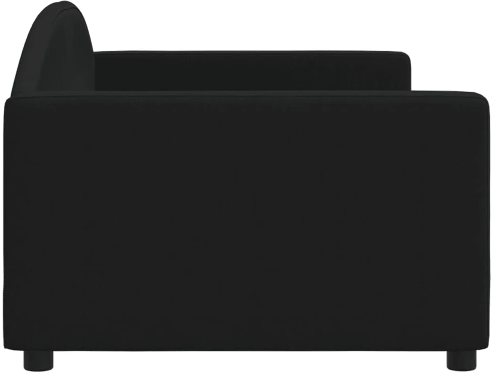 Sofa, juodos spalvos, 90x200cm, audinys