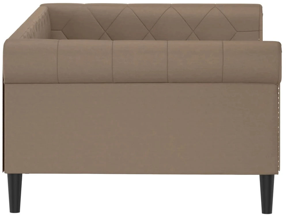 Sofa, kapučino spalvos, 100x200 cm, dirbtinė oda
