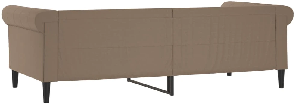 Sofa, kapučino spalvos, 90x200cm, dirbtinė oda