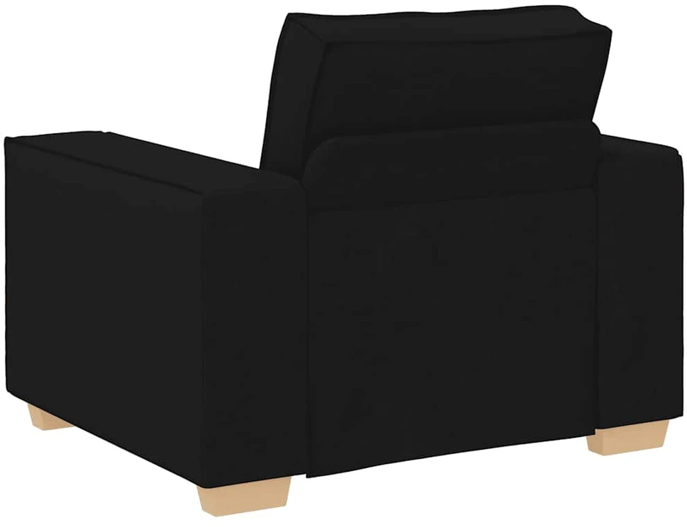 Sofa-kėdė, juoda, 100x78x84 cm, audinys