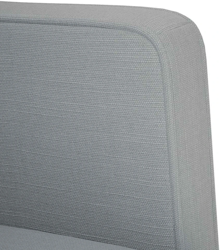Fotelis Sofa-kėdė su porankiais, šviesiai pilka, 53 cm, audinys