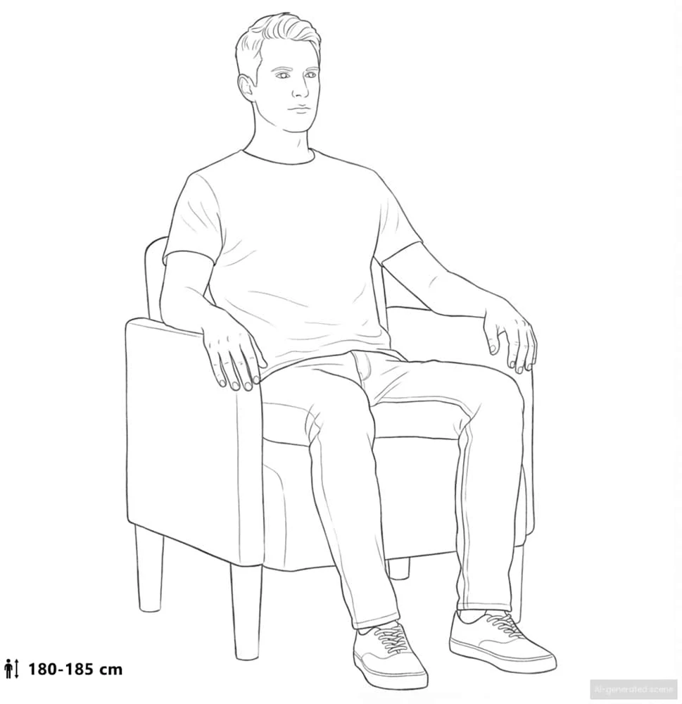 Fotelis Sofa-kėdė su porankiais, tamsiai pilka, 54 cm, aksomas