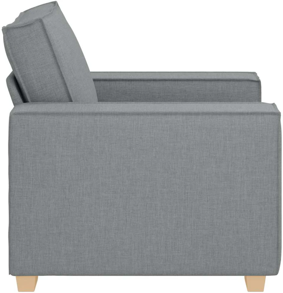 Sofa-kėdė, šviesiai pilka, 100x78x84 cm, audinys