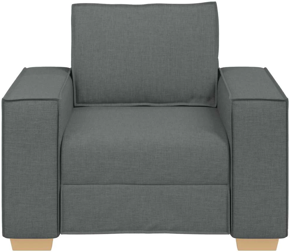 Sofa-kėdė, tamsiai pilka, 100x78x84 cm, audinys