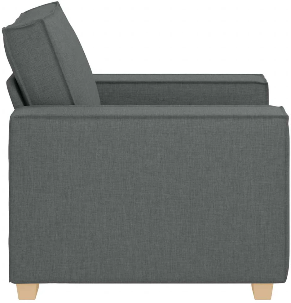 Sofa-kėdė, tamsiai pilka, 100x78x84 cm, audinys