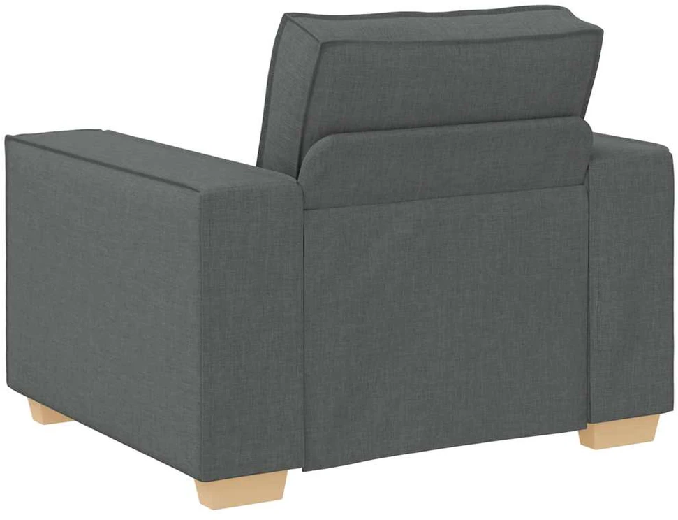 Sofa-kėdė, tamsiai pilka, 100x78x84 cm, audinys