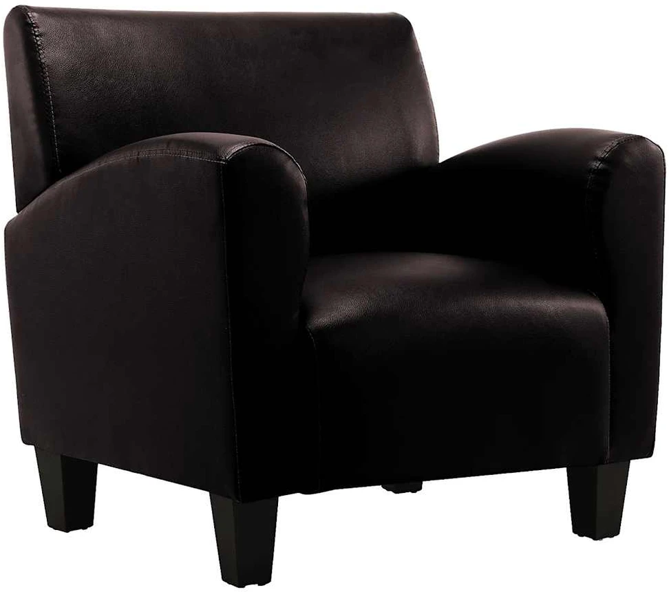 Sofa-kėdė, tamsiai ruda, dirbtinė oda