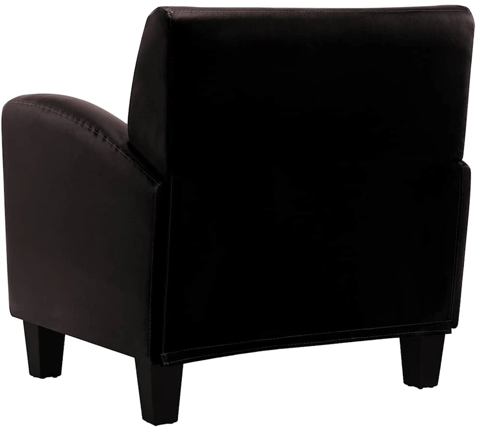 Sofa-kėdė, tamsiai ruda, dirbtinė oda
