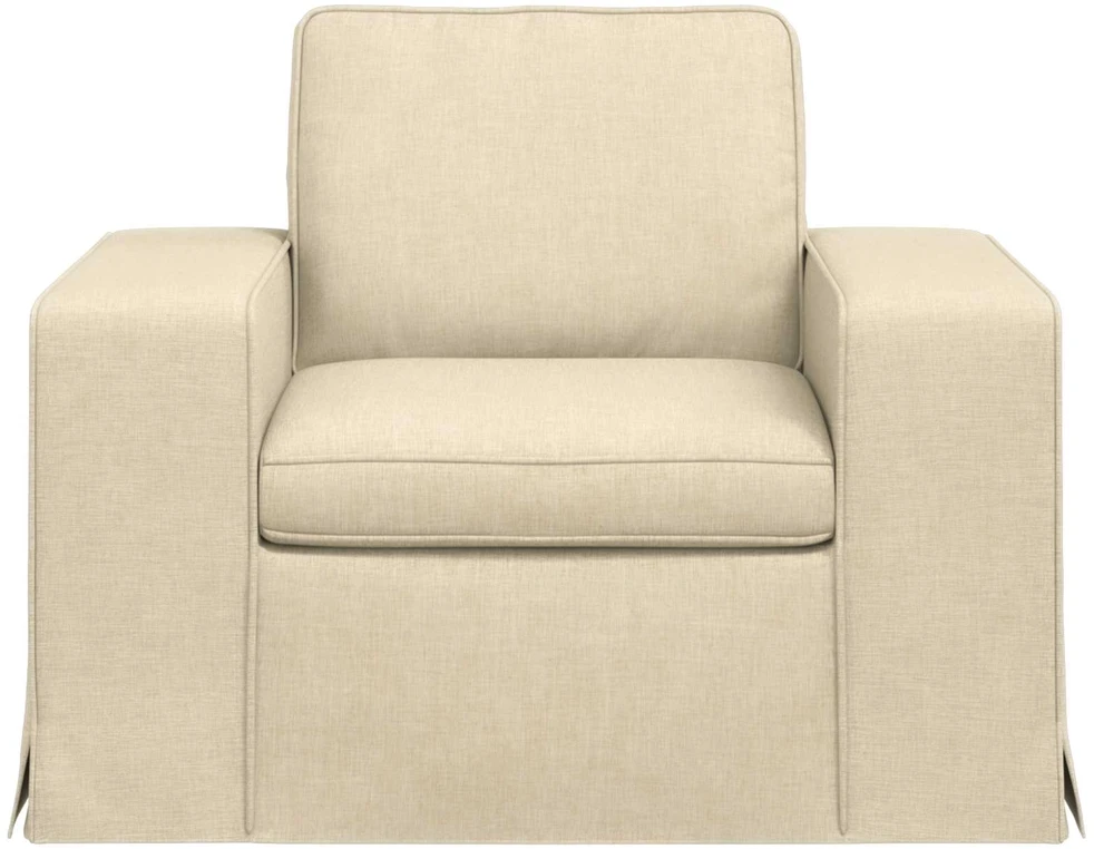 Fotelis Sofa Kreminė 102 x 80 x 82 cm Metalas