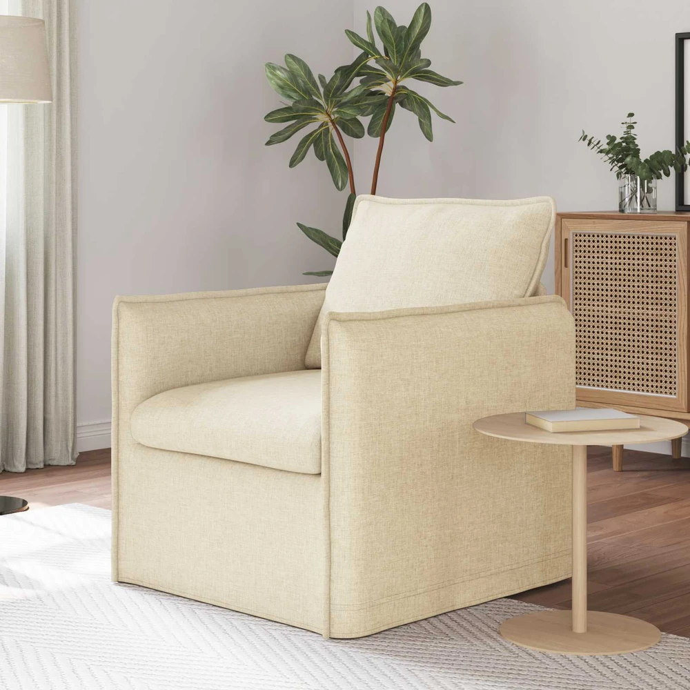Sofa Kreminė 195 x 82 x 85 cm Metalas