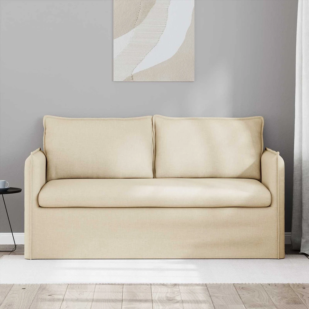 Sofa Kreminė 195 x 82 x 85 cm Metalas