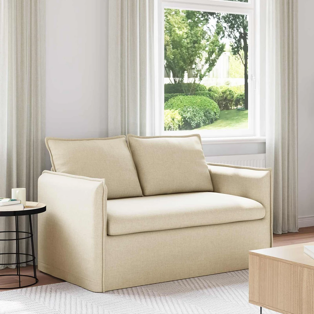 Sofa Kreminė 195 x 82 x 85 cm Metalas