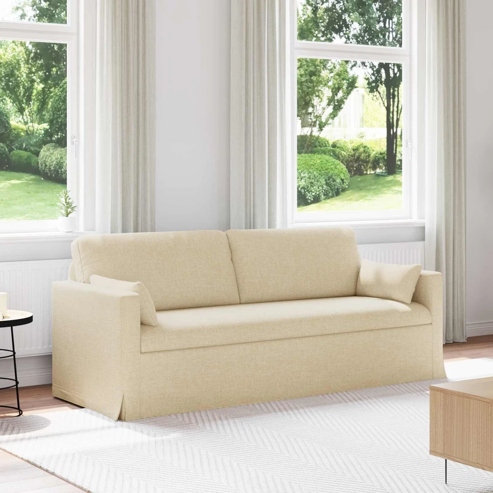 Sofa Kreminė 198 x 78 x 80 cm Metalas