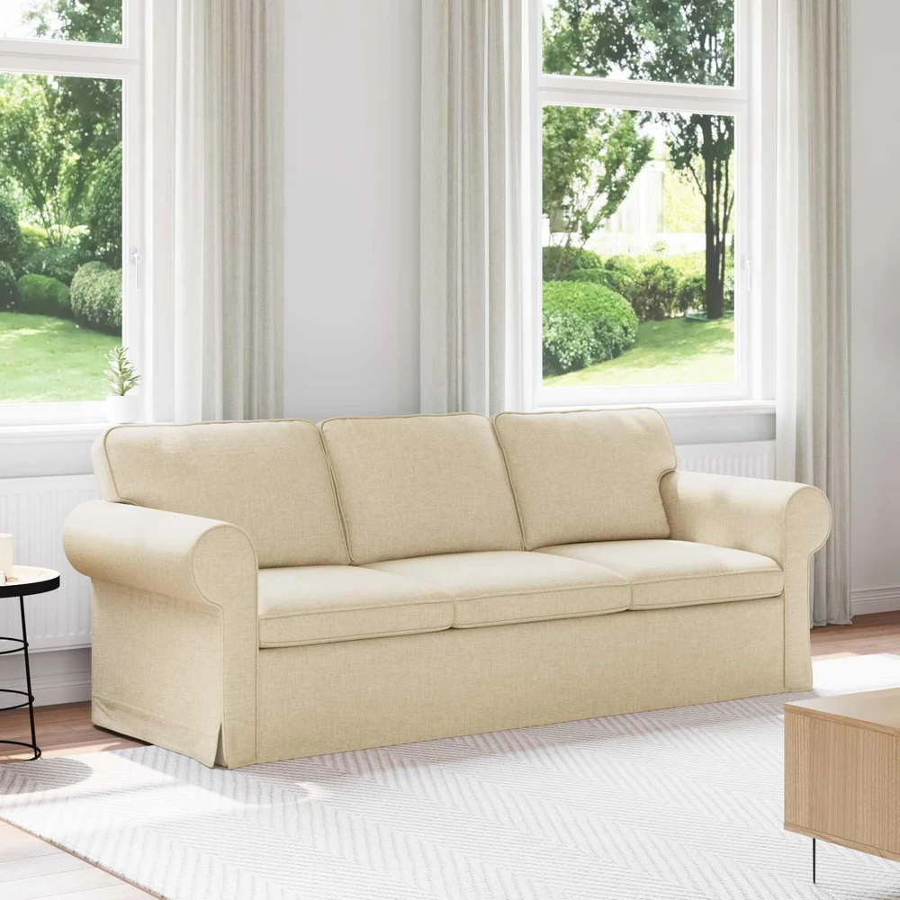 Sofa Kreminė 215 x 82 x 80 cm Metalas