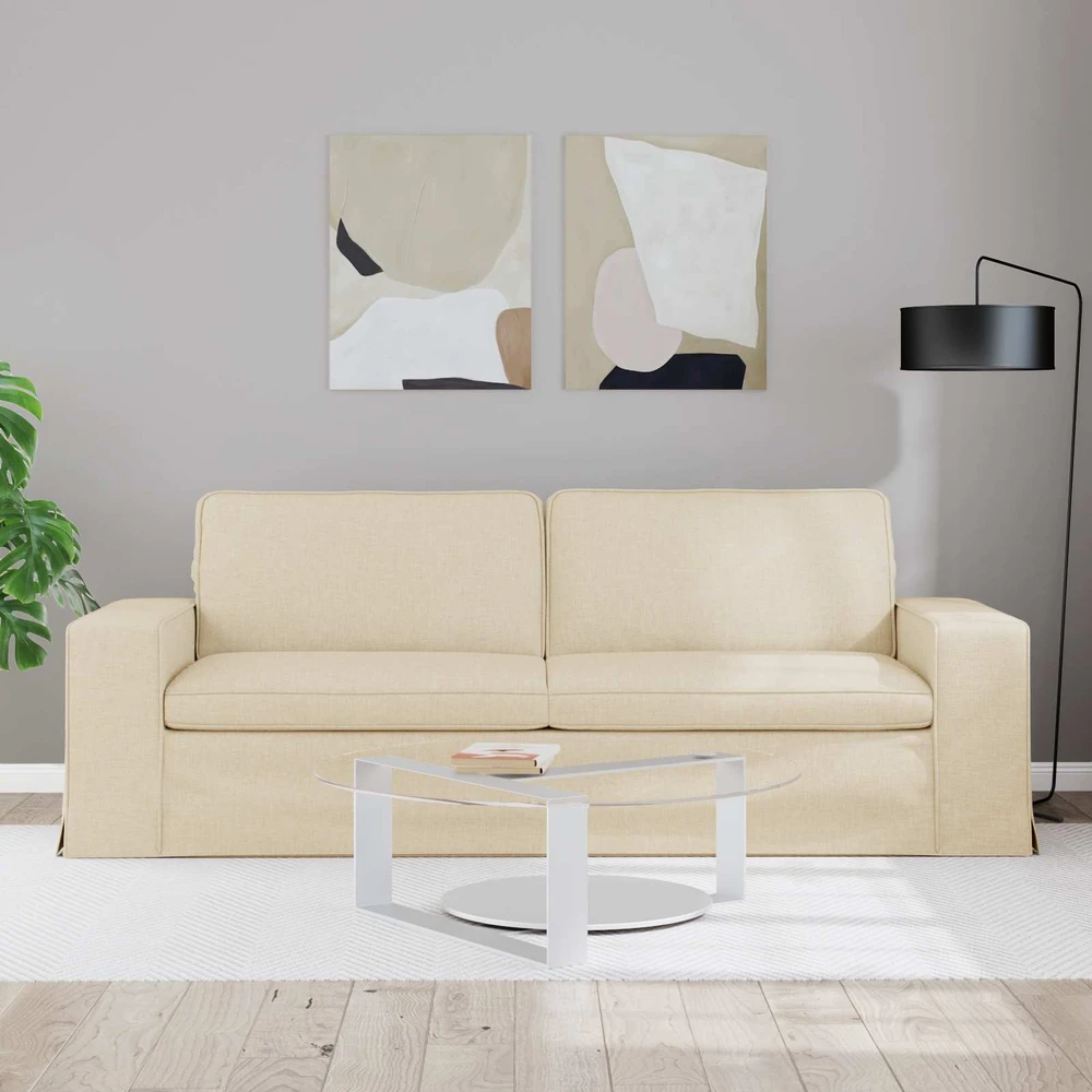 Sofa Kreminė 222 x 80 x 82 cm Metalas