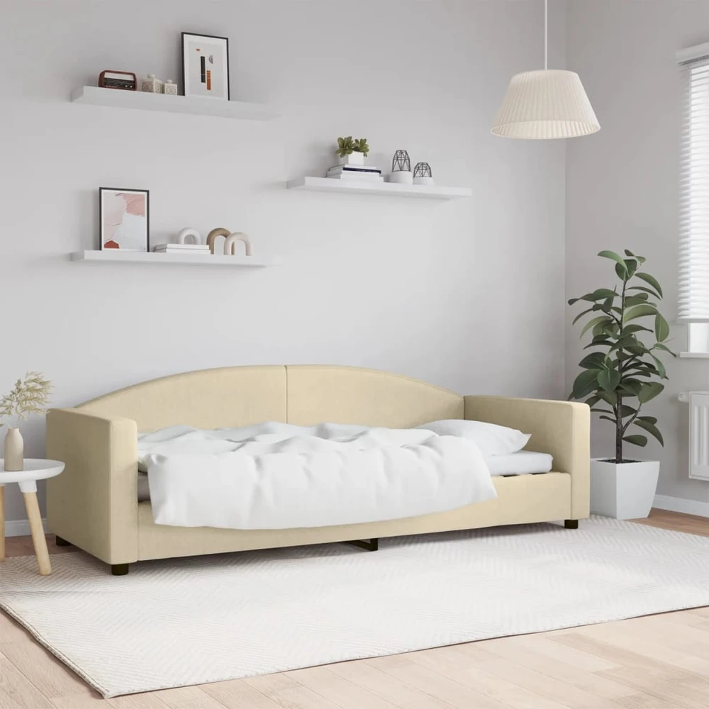 Sofa, kreminės spalvos, 80x200cm, audinys