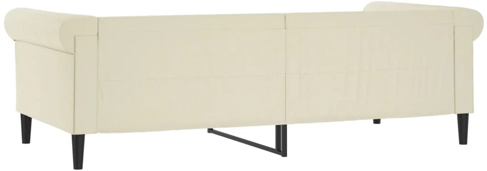 Sofa, kreminės spalvos, 80x200cm, dirbtinė oda