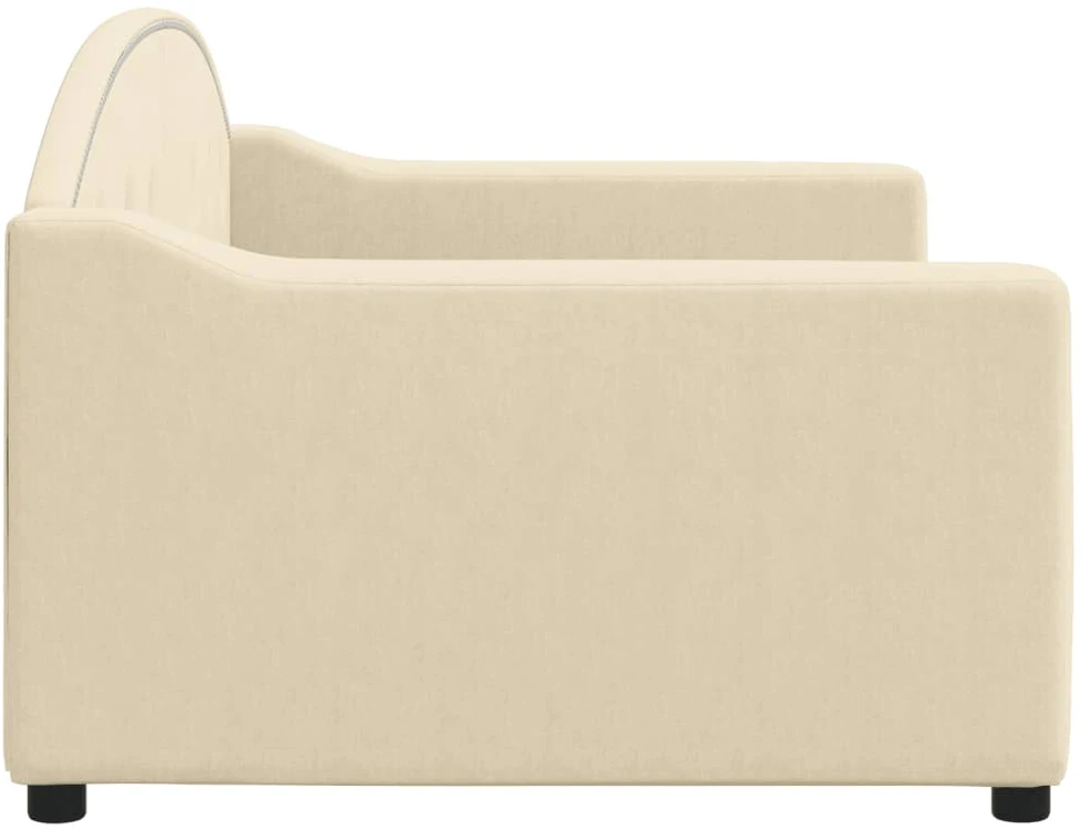 Sofa, kreminės spalvos, 90x200cm, audinys