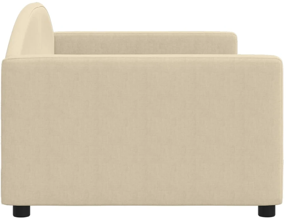 Sofa, kreminės spalvos, 90x200cm, audinys