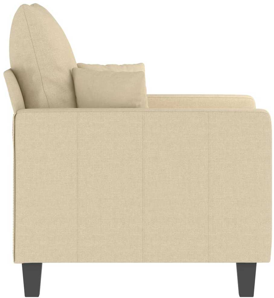 Sofa Krėslas, kreminės spalvos, 60cm, audinys
