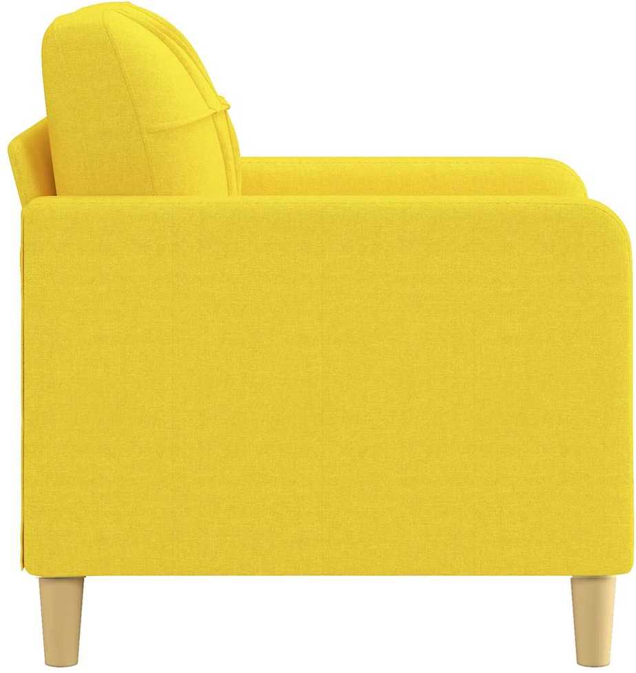 Sofa Krėslas, šviesiai geltonos spalvos, 60cm, audinys
