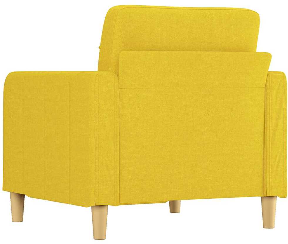 Sofa Krėslas, šviesiai geltonos spalvos, 60cm, audinys