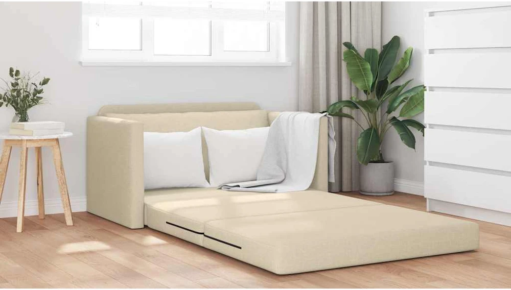 Sofa lova Kreminė 124 x 71 x 78 cm audinys