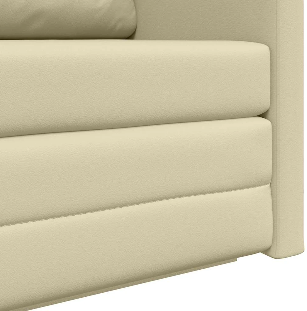 Sofa lova Kreminė 124 x 71 x 78 cm Dirbtinė Oda