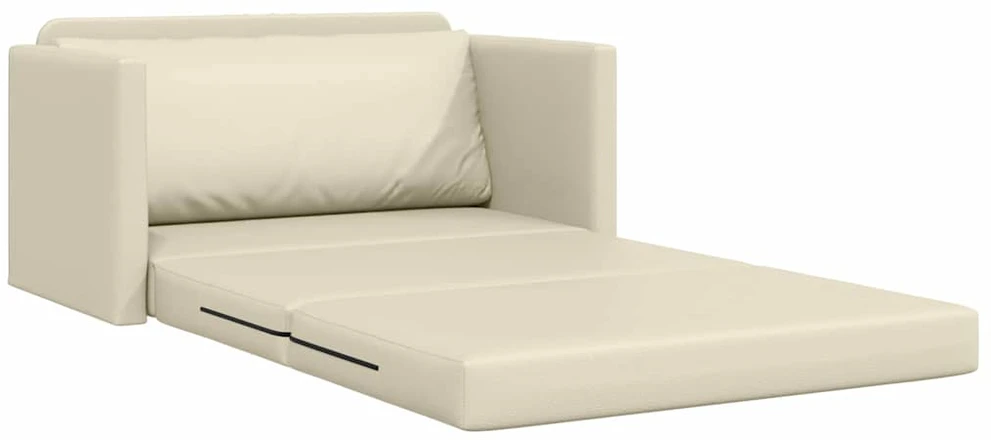 Sofa lova Kreminė 124 x 71 x 78 cm Dirbtinė Oda