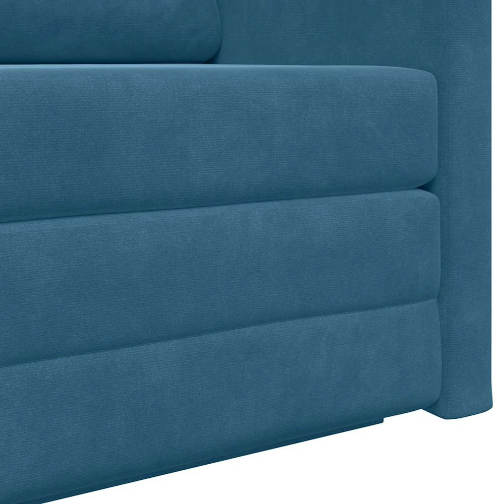 Sofa lova Mėlyna 124 x 71 x 78 cm Aksomas