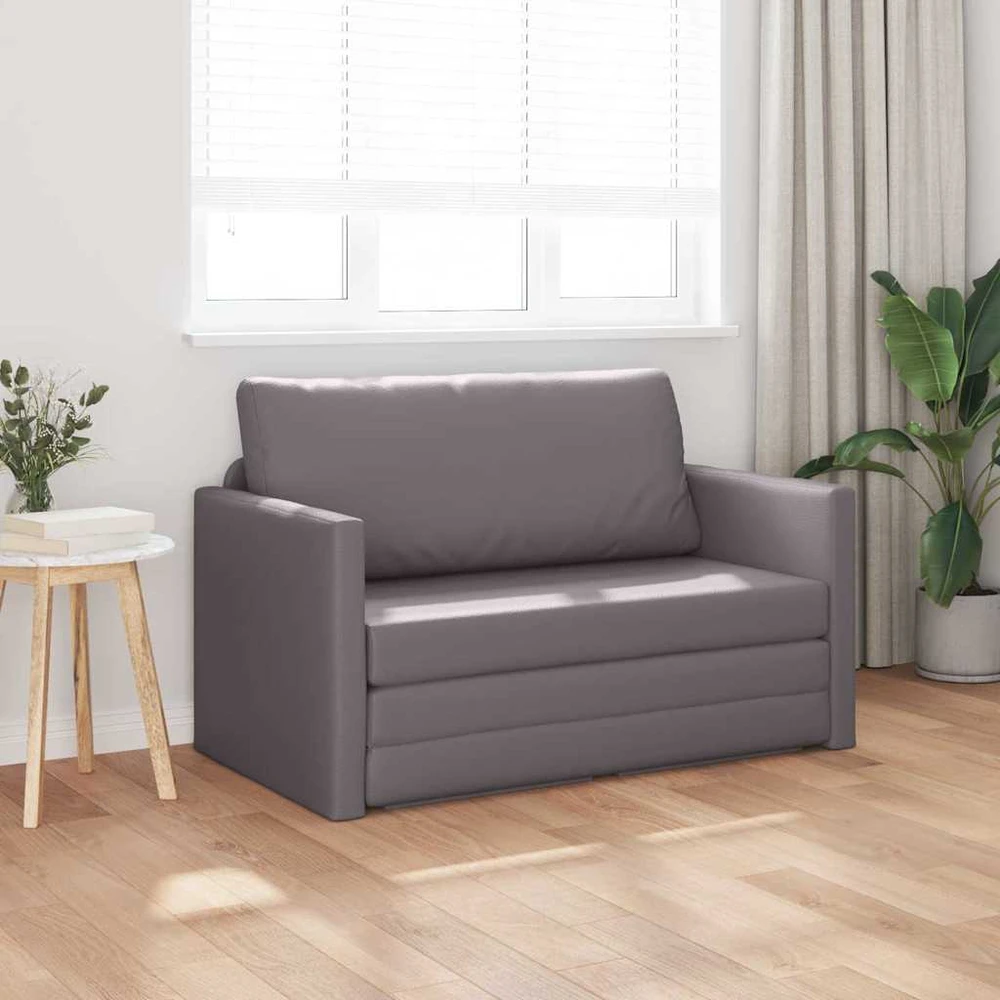Sofa lova Pilka 124 x 71 x 78 cm Dirbtinė Oda