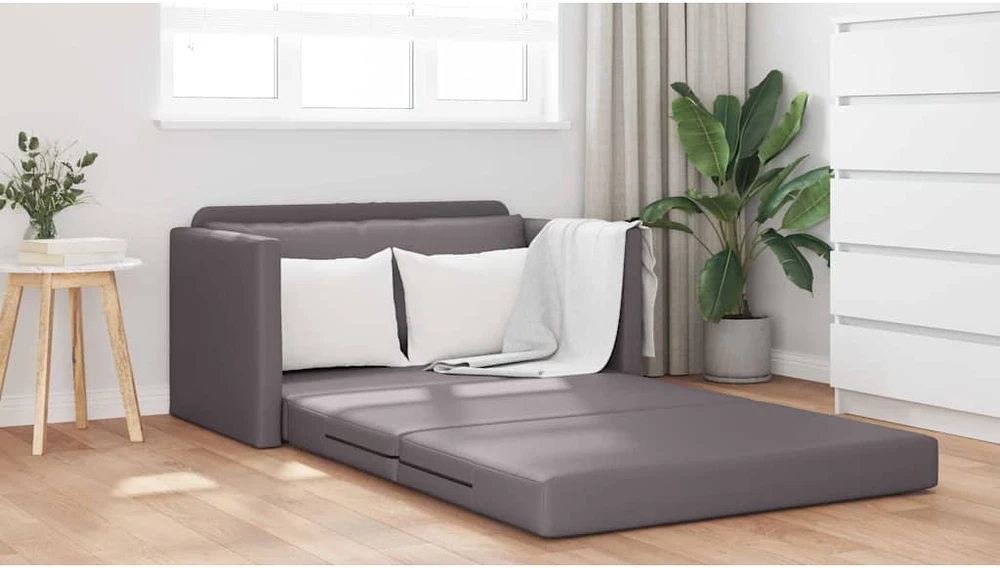 Sofa lova Pilka 124 x 71 x 78 cm Dirbtinė Oda